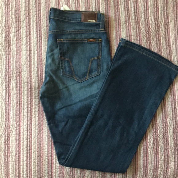 FOSSIL Jeans Slim Boot Cut Size 30 - Picture 2 of 4